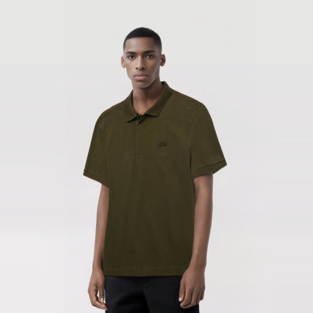 Camisa Polo Lacoste Paris Verde Militar